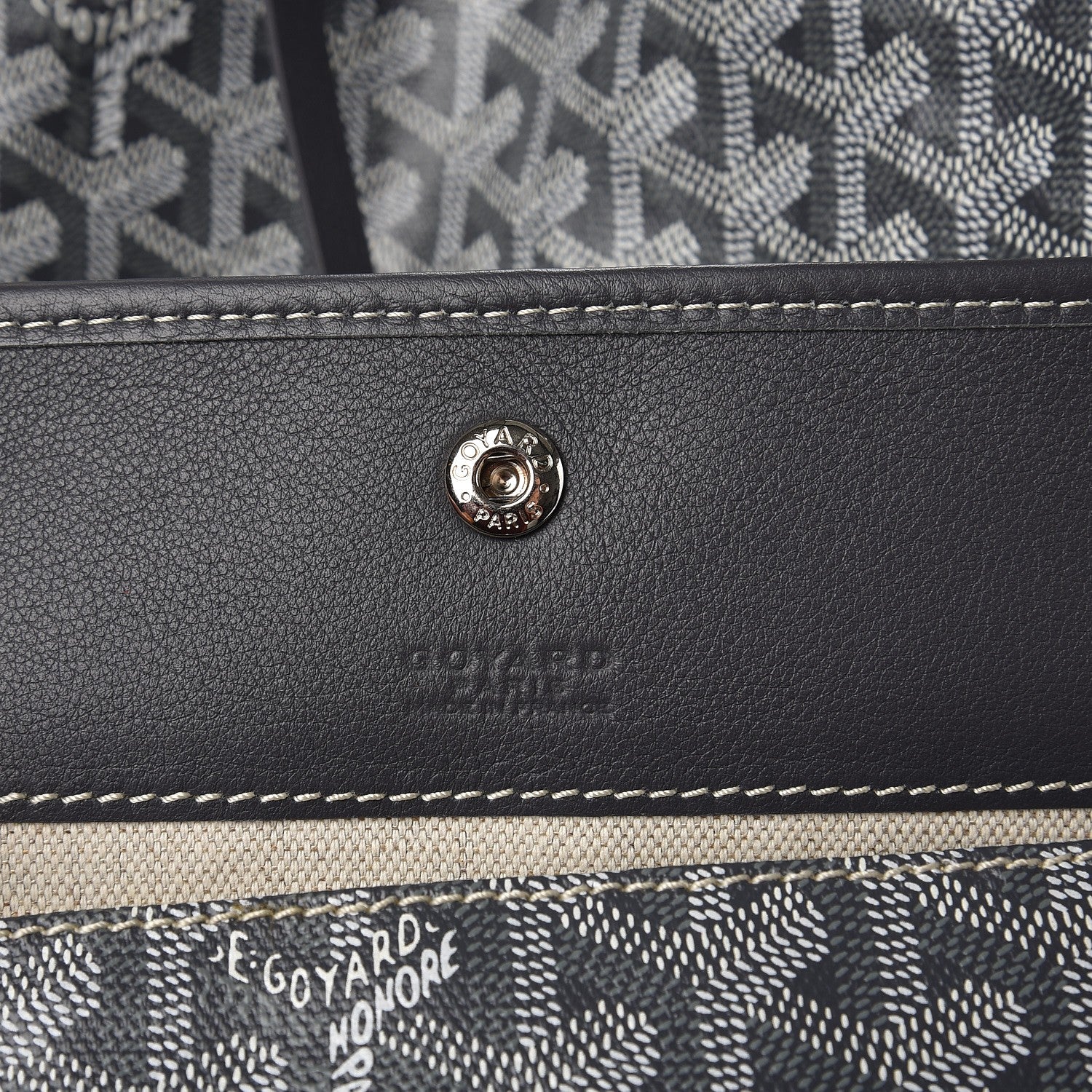 Goyard Goyardine Saint Louis GM Grey 8 of 8