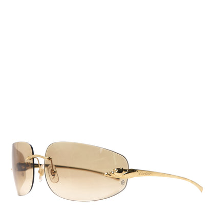 Cartier Panthere De Sunglasses Gold 1 of 8