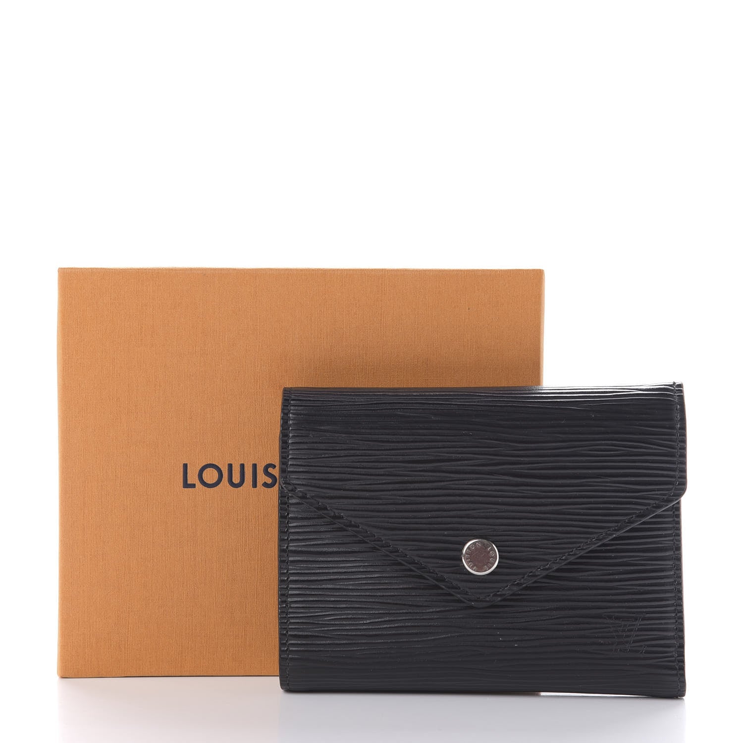 Louis Vuitton Epi Victorine Wallet Black 9 of 9