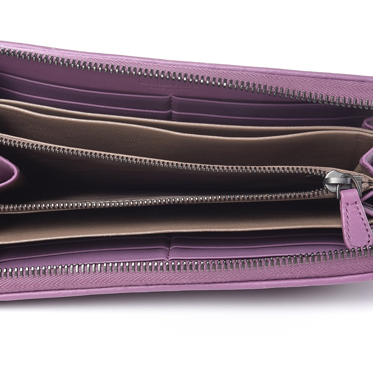 Bottega Veneta Nappa Intrecciato Zip Around Wallet Corot 5 of 12
