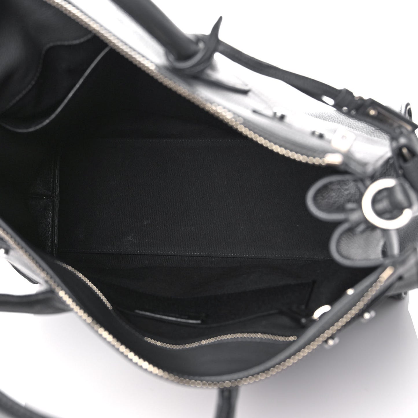 Grained Calfskin Sac De Jour Souple North South Tote Grey