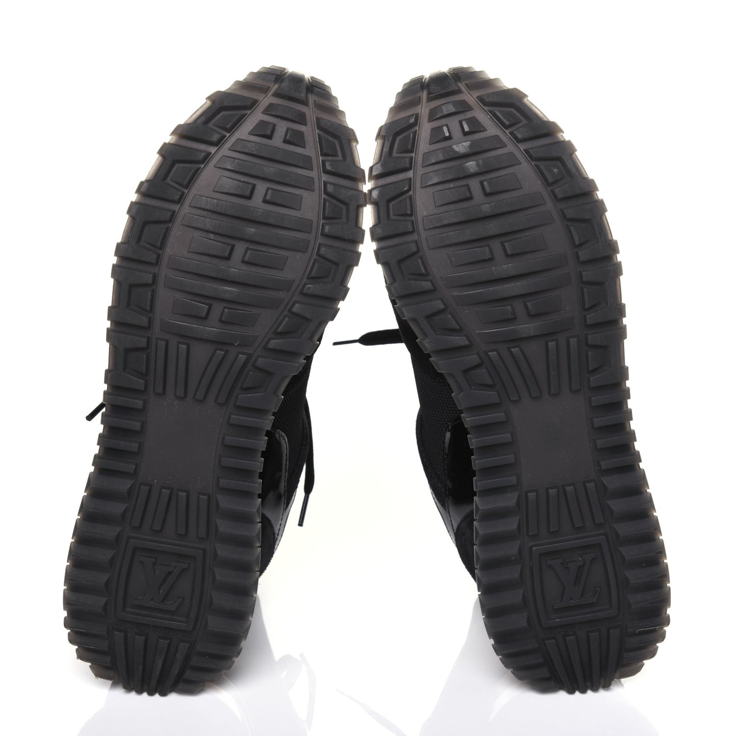Suede Monogram Run Away Sneakers 35.5 Black