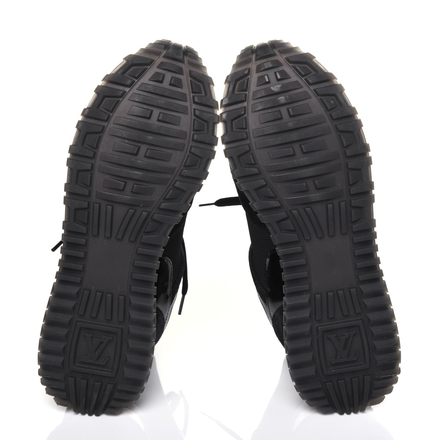 Louis Vuitton Suede Monogram Run Away Sneakers 35.5 Black 5 of 8
