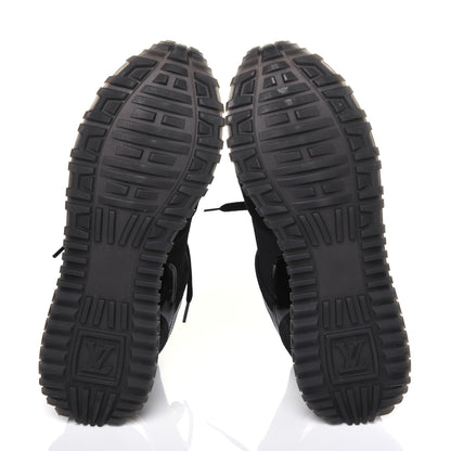 Louis Vuitton Suede Monogram Run Away Sneakers 35.5 Black 5 of 8