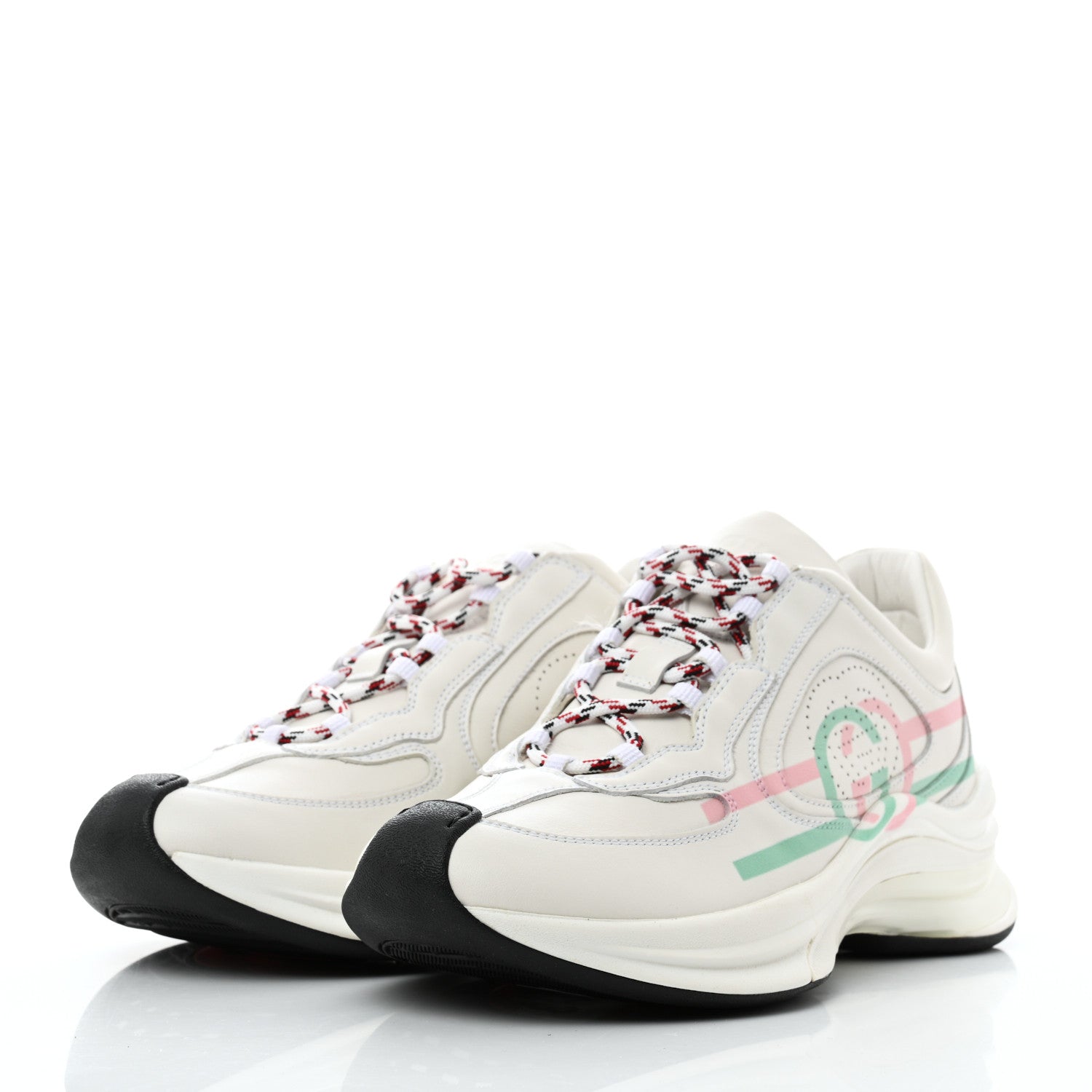 Gucci Ultralight Plutone Calfskin Womens Gucci Run Sneakers 36.5 Great White 3 of 10