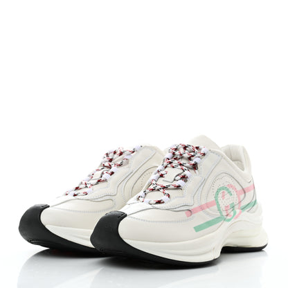 Gucci Ultralight Plutone Calfskin Womens Gucci Run Sneakers 36.5 Great White 3 of 10