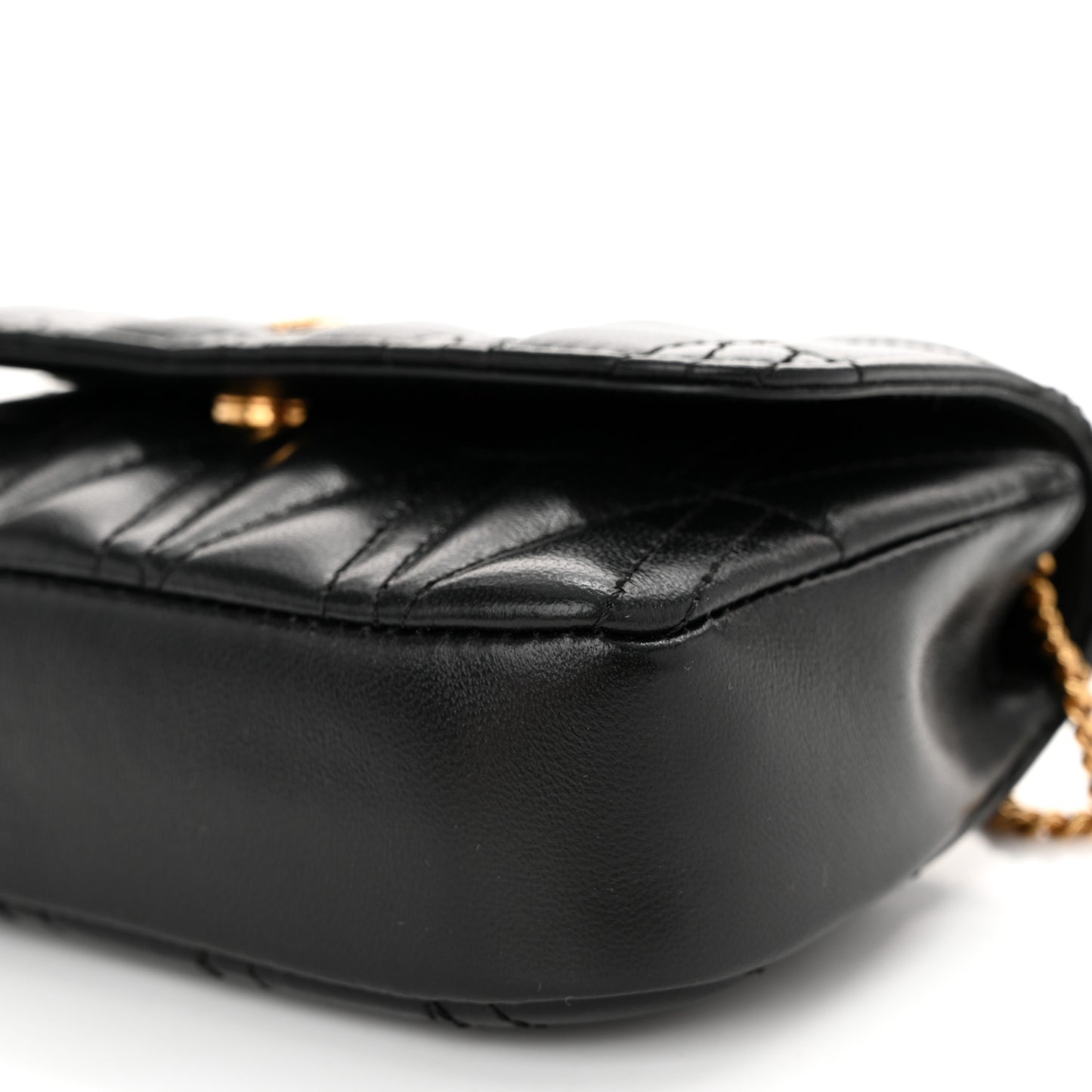 Nappa Quilted Virtus Evening Bag Black