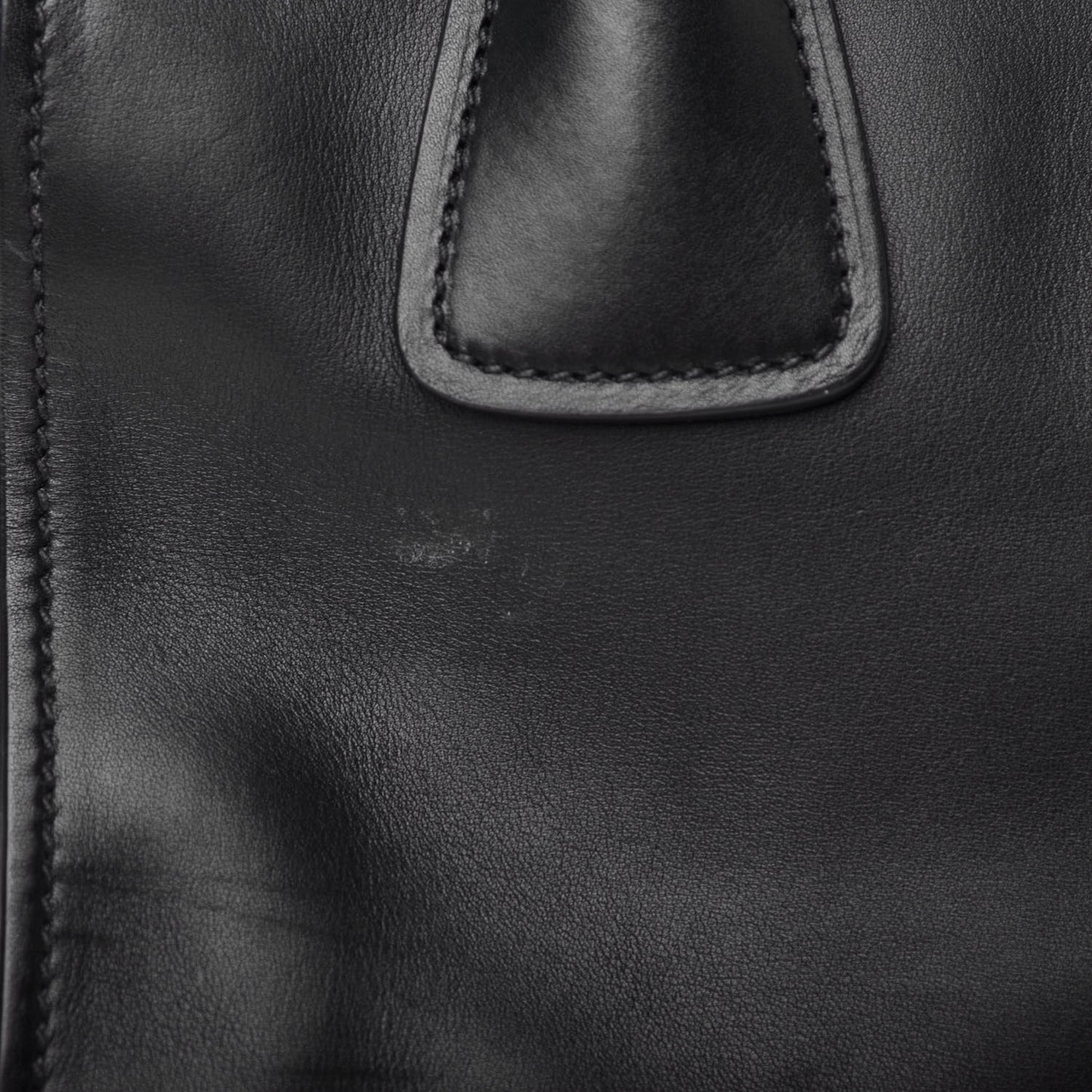 City Calf Twin Pocket Tote Black