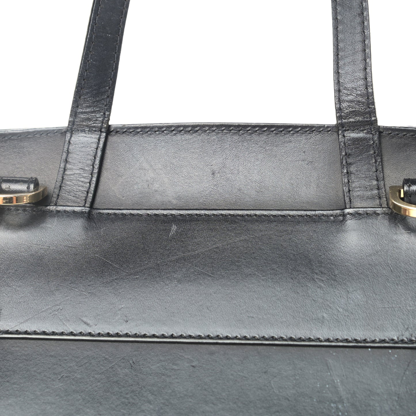 Calfskin Mini Lady Bag Black Flamma
