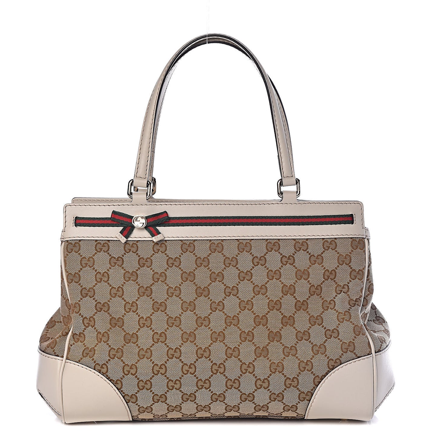 Monogram Medium Mayfair Tote Off White