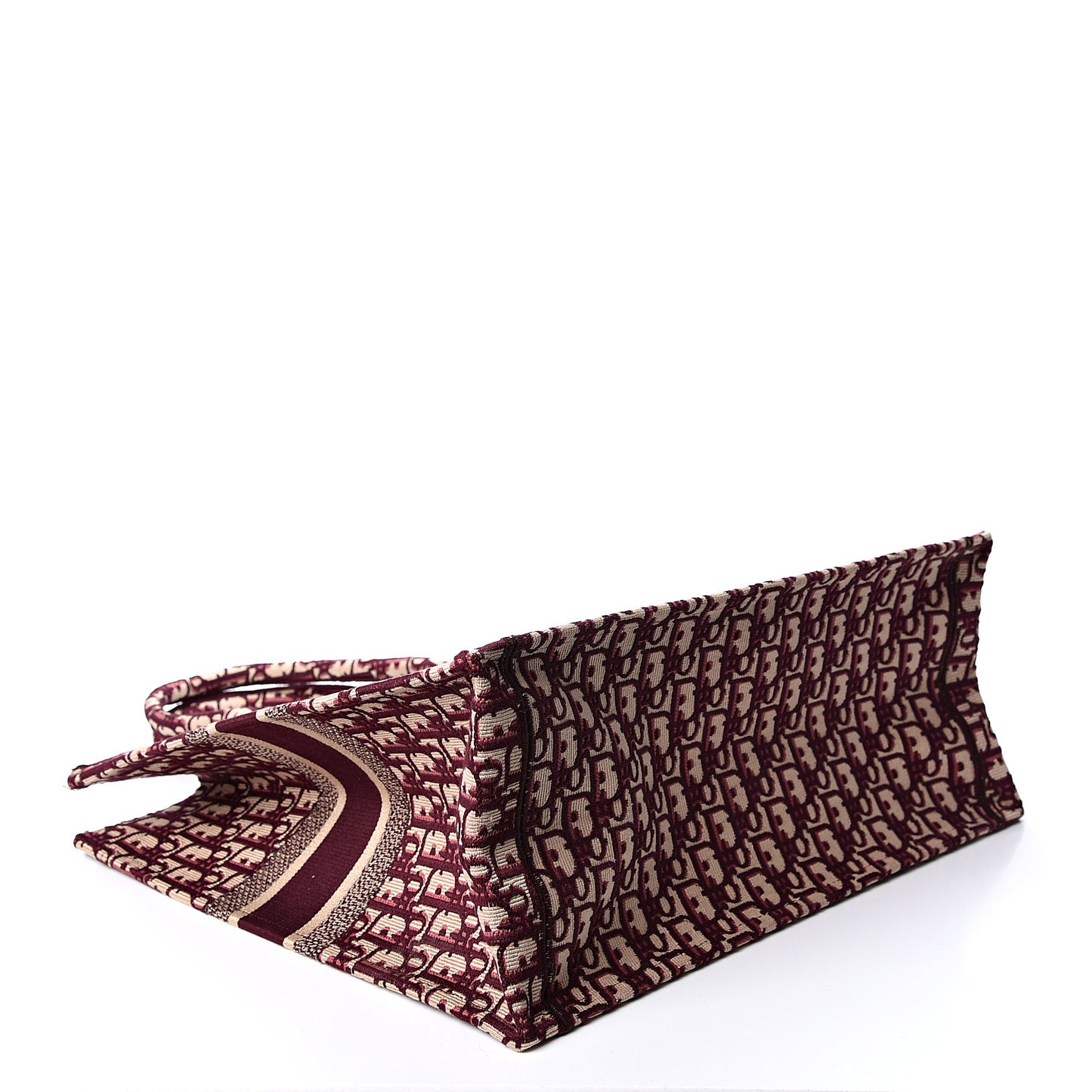 Oblique Large Book Tote Burgundy Multicolor