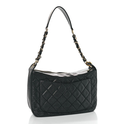Chanel Caviar Quilted Timeless CC Shoulder Bag Black 3 of 10