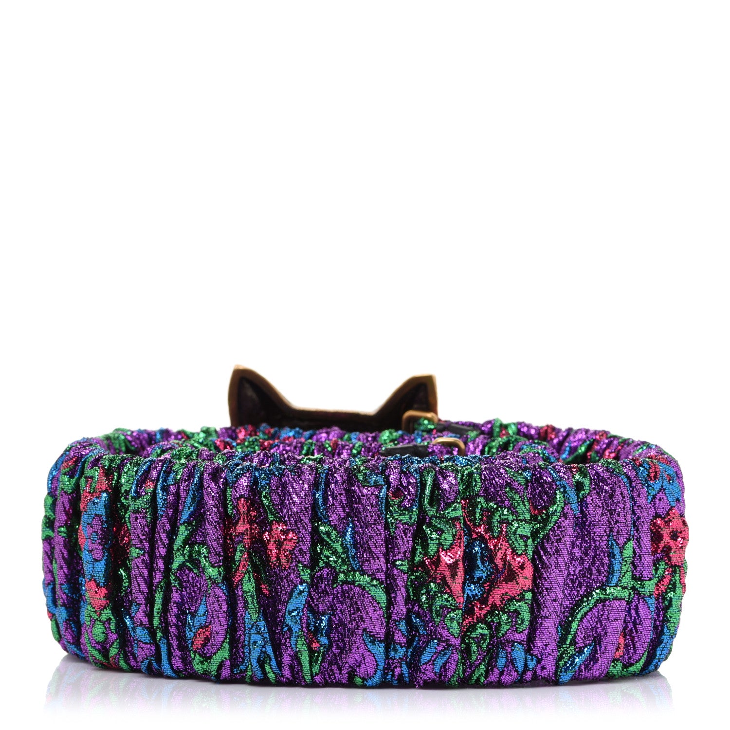 Gucci Satin Fox Head Buckle Belt Multicolor 2 of 5