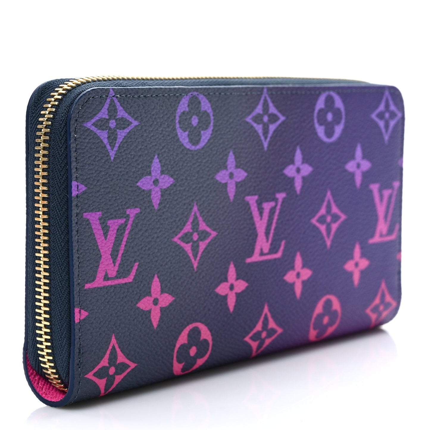 Monogram Giant Spring In The City Zippy Wallet Midnight Fuchsia
