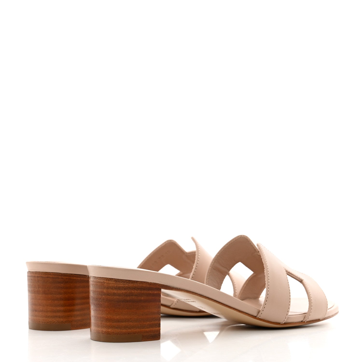 Hermes Calfskin Oasis Sandals 35 Beige Nude 4 of 9