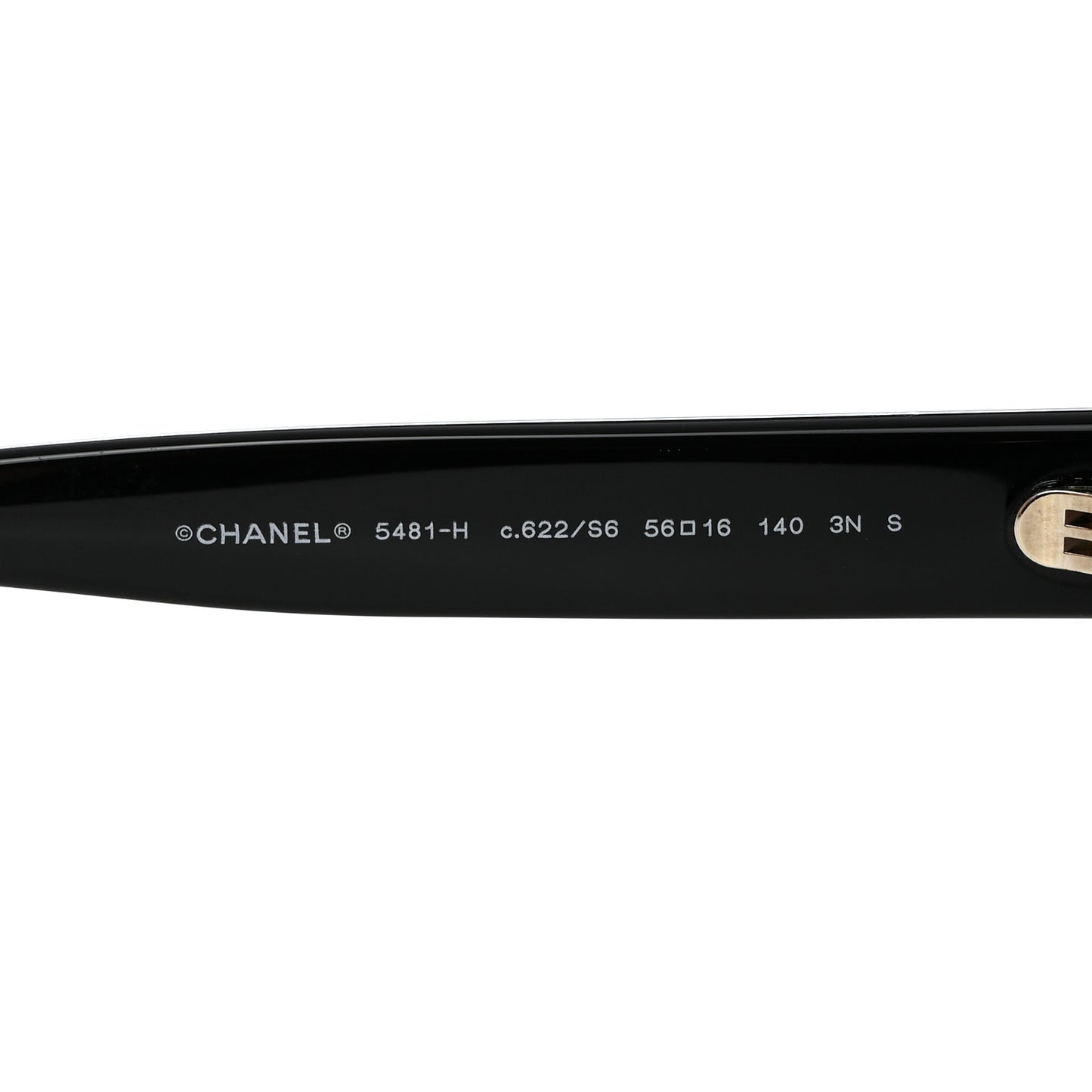 Acetate Pearl Cat Eye CC Sunglasses 5481-H-A Black