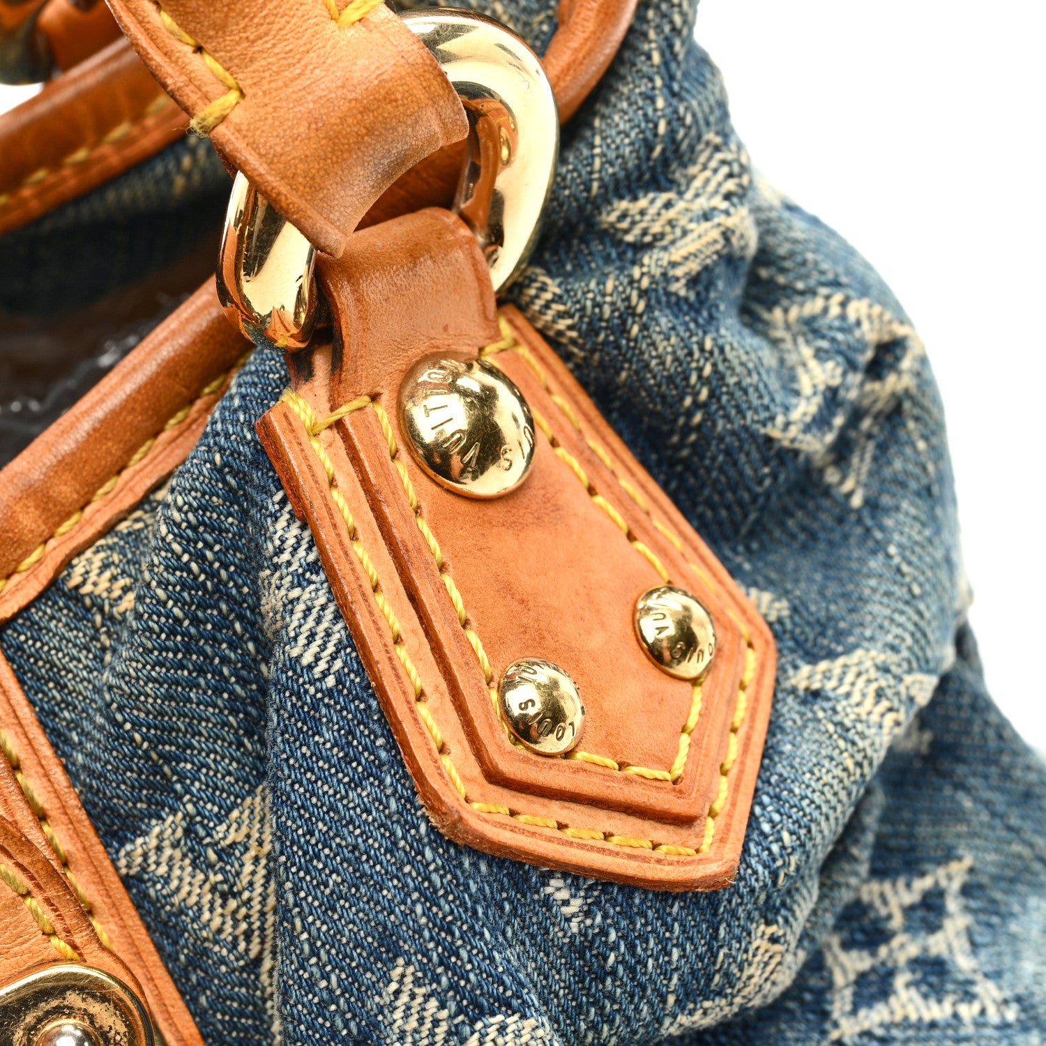 Louis Vuitton LOUIS VUITTON Monogram Denim Pleaty Blue 10 of 14