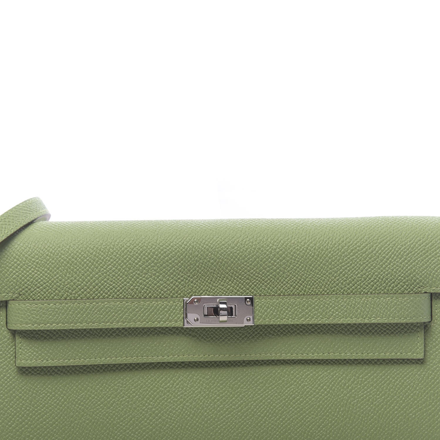 Hermes Epsom Verso Kelly Wallet To Go Vert Criquet Bleu Brume 9 of 10