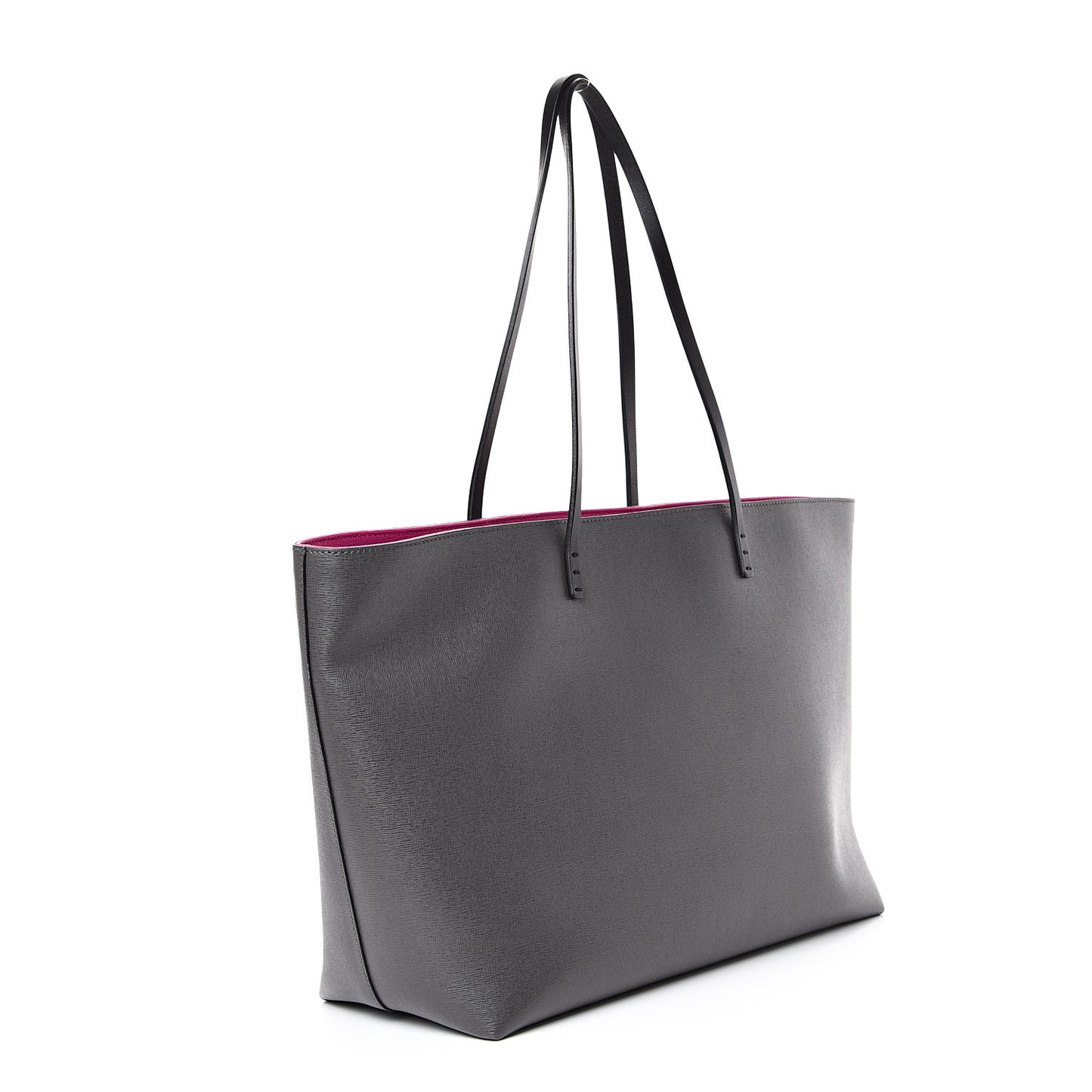 Vitello Elite Cuoio Monster Buggies Medium Roll Tote Carbone Black Multicolor Magenta