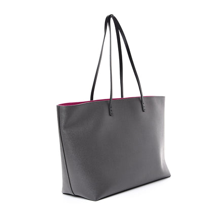 Fendi Vitello Elite Cuoio Monster Buggies Medium Roll Tote Carbone Black Multicolor Magenta 2 of 10