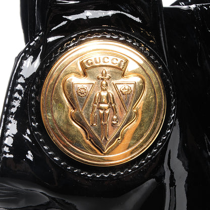 Gucci Patent Large Hysteria Top Handle Bag Black 8 of 8