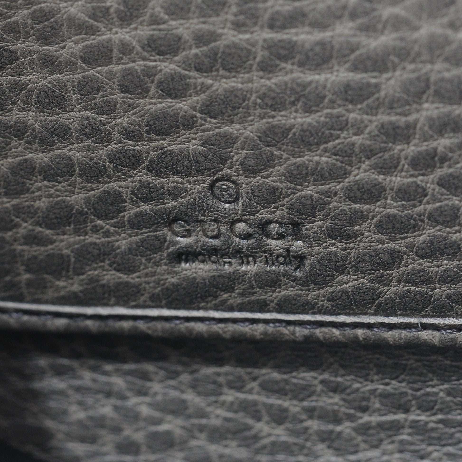 Gucci Guccissima Bamboo Tassel Zip Around Wallet Grey 7 of 7