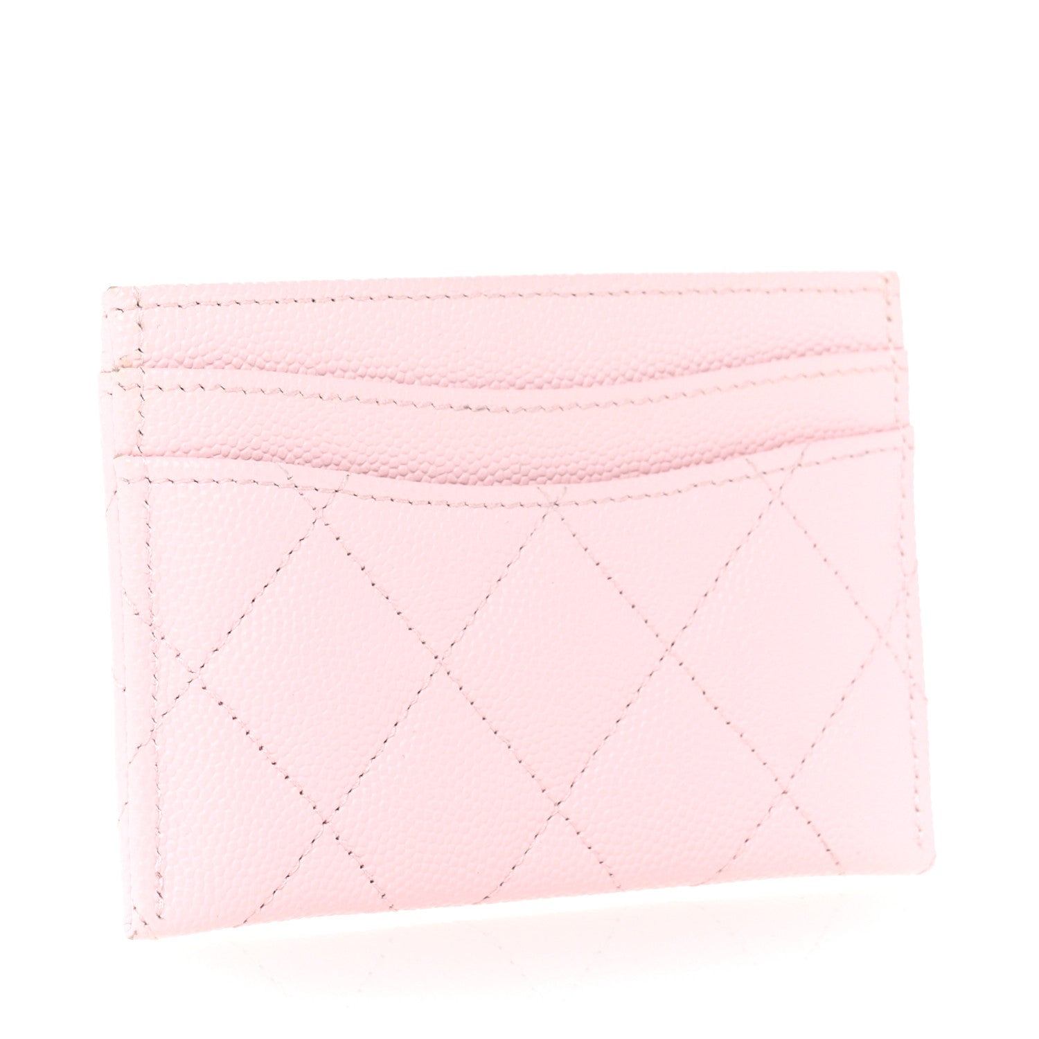 Chanel Caviar Quilted Card Holder Light Pink 3 of 10