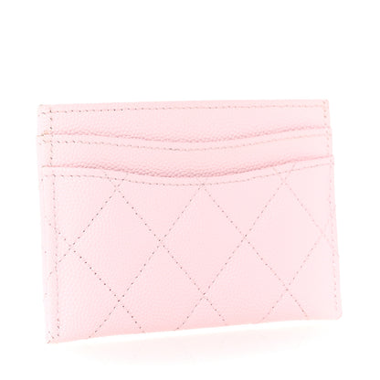 Chanel Caviar Quilted Card Holder Light Pink 3 of 10
