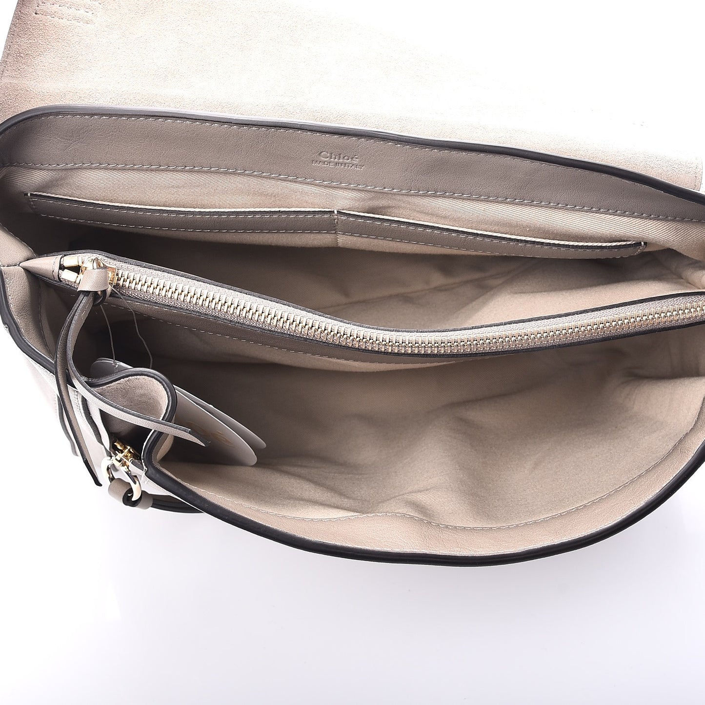 Calfskin Medium Faye Day Shoulder Bag Motty Grey