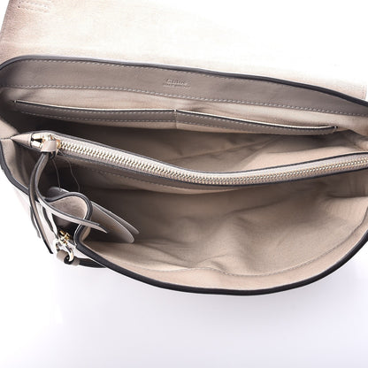 Chloe Calfskin Medium Faye Day Shoulder Bag Motty Grey 6 of 8