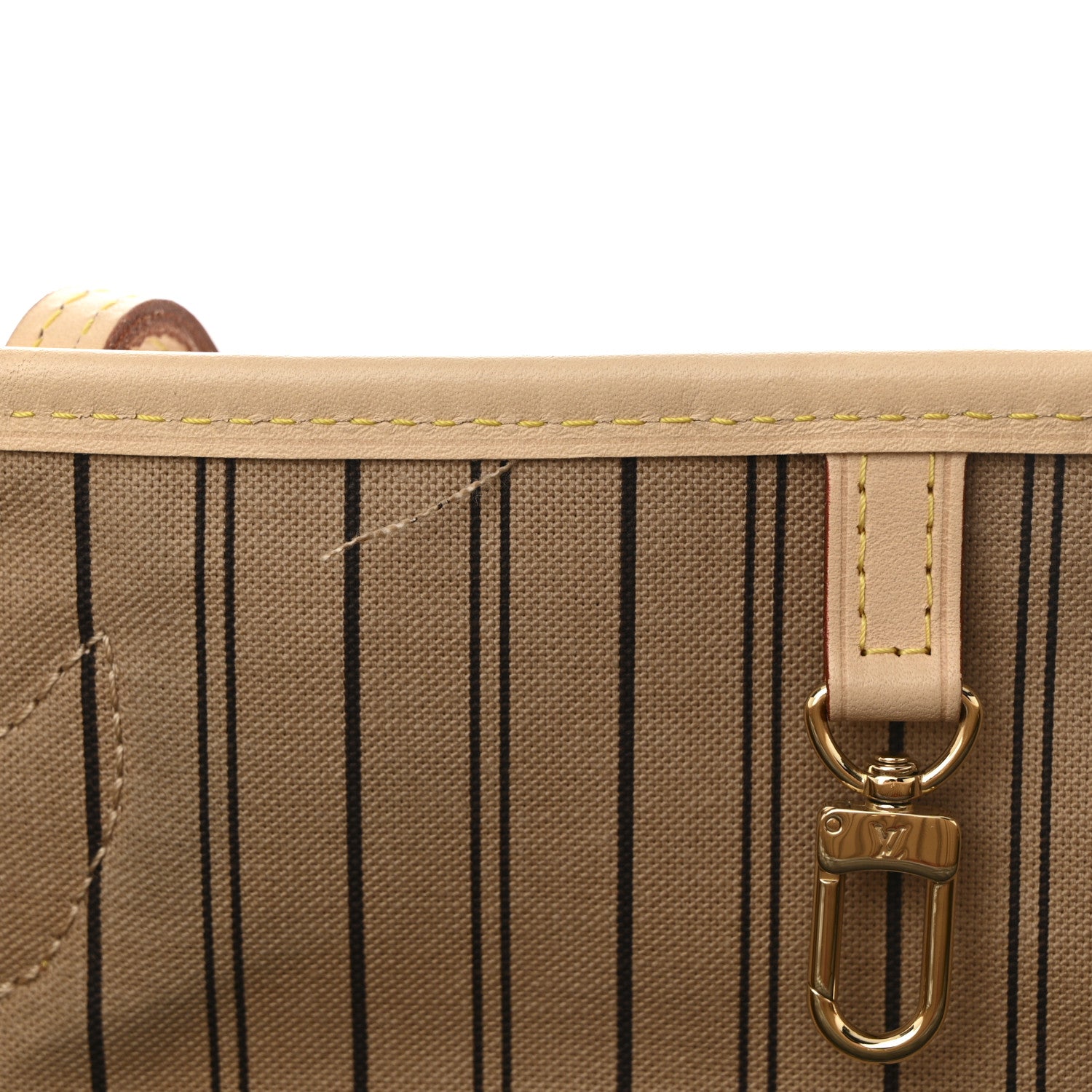 Louis Vuitton Monogram Stamped Inside Out Neverfull Bandouliere GM Beige 10 of 10