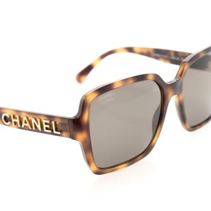 Chanel Acetate Square Sunglasses 5408 Tortoise 7 of 8