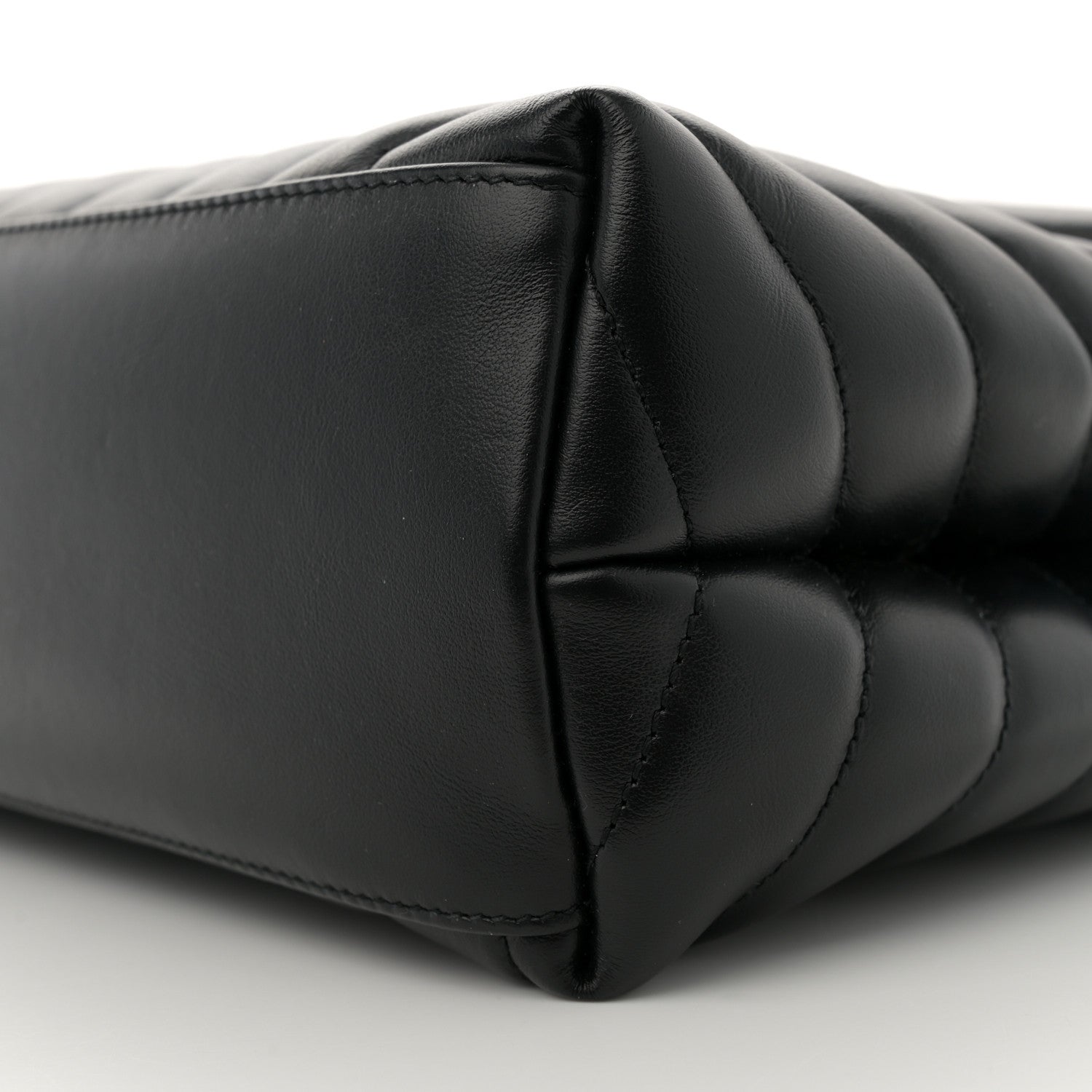 Saint Laurent Calfskin Y Quilted Monogram Medium Loulou Chain Satchel Black 9 of 10