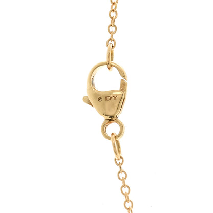 David Yurman 18K Yellow Gold Blue Sapphire Cable Collectibles Kids Birthstone Pendant Necklace 4 of 5