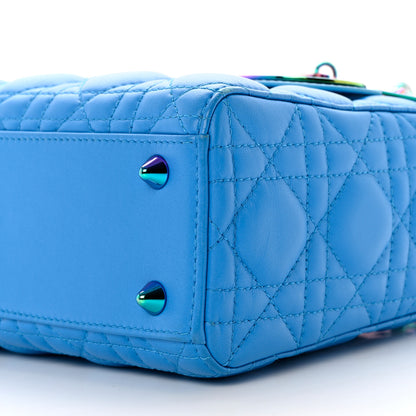 Christian Dior Lambskin Cannage Small Lady Dior Bright Blue 8 of 8