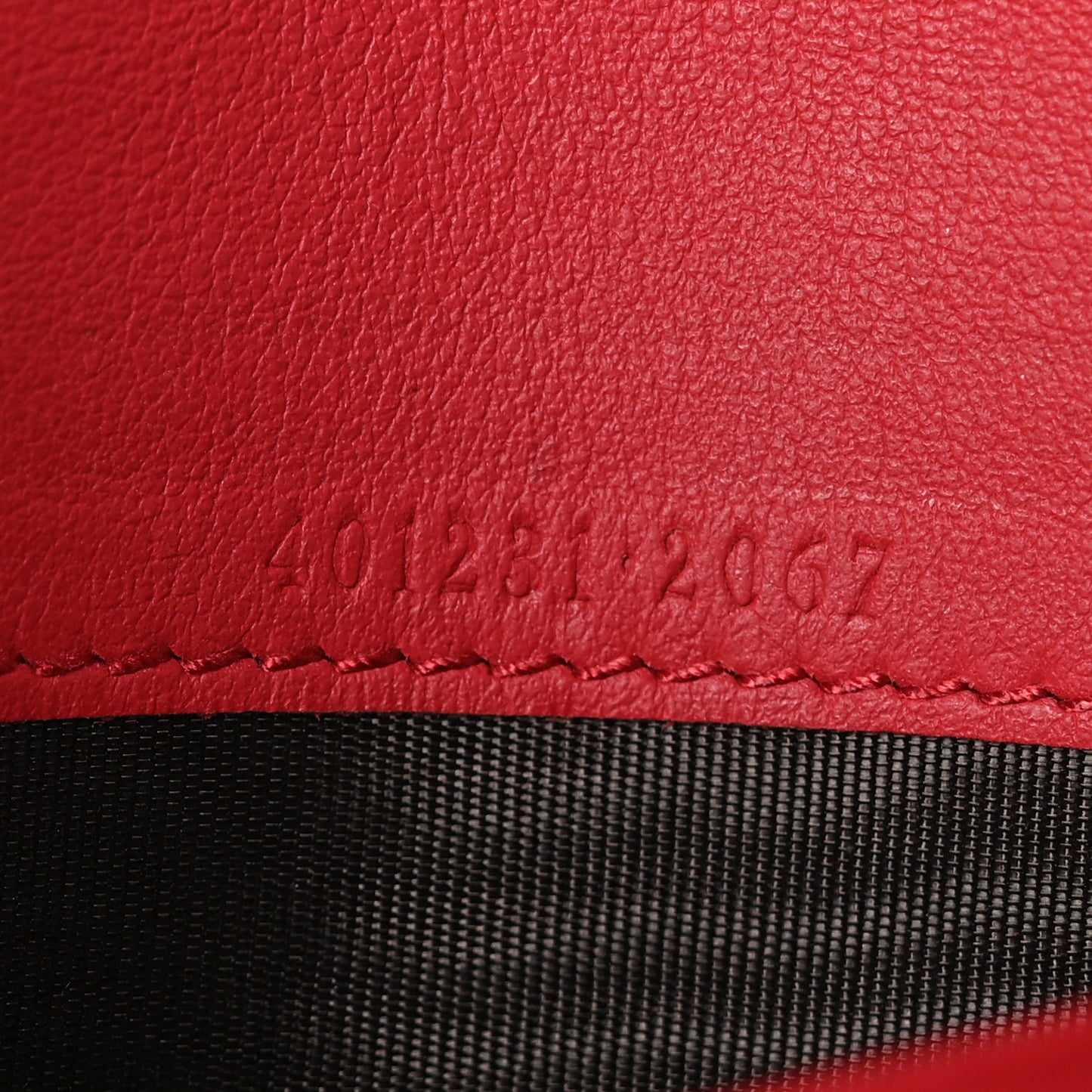 GG Supreme Monogram Mini Dionysus Chain Wallet Beige Vulcanic Red