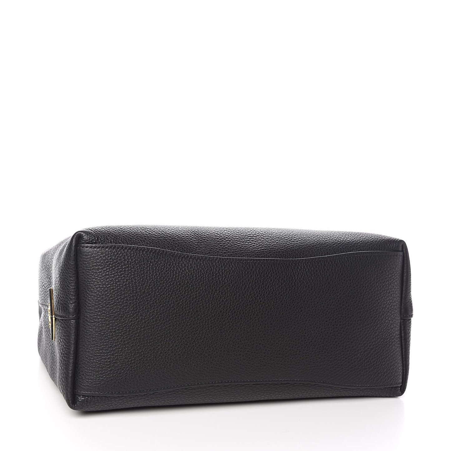 Vitello Phenix Embossed Logo Hobo Black