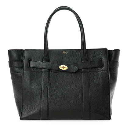 Mulberry Classic Grain Bayswater Zip Tote Black 1 of 9