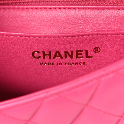 Chanel Lambskin Quilted Mini Rectangular Flap Pink 5 of 10