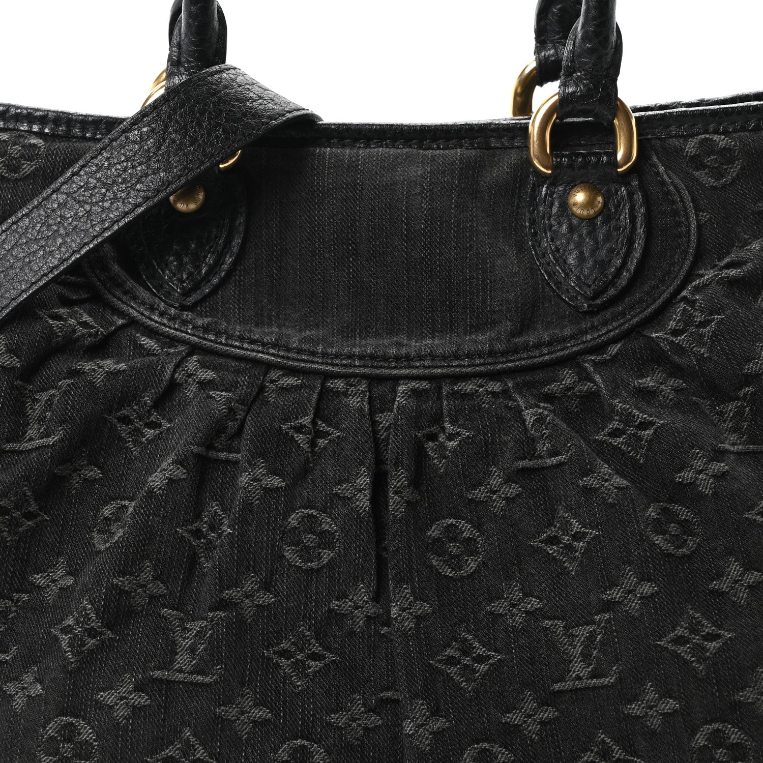 Louis Vuitton Denim Neo Cabby GM Black 7 of 9