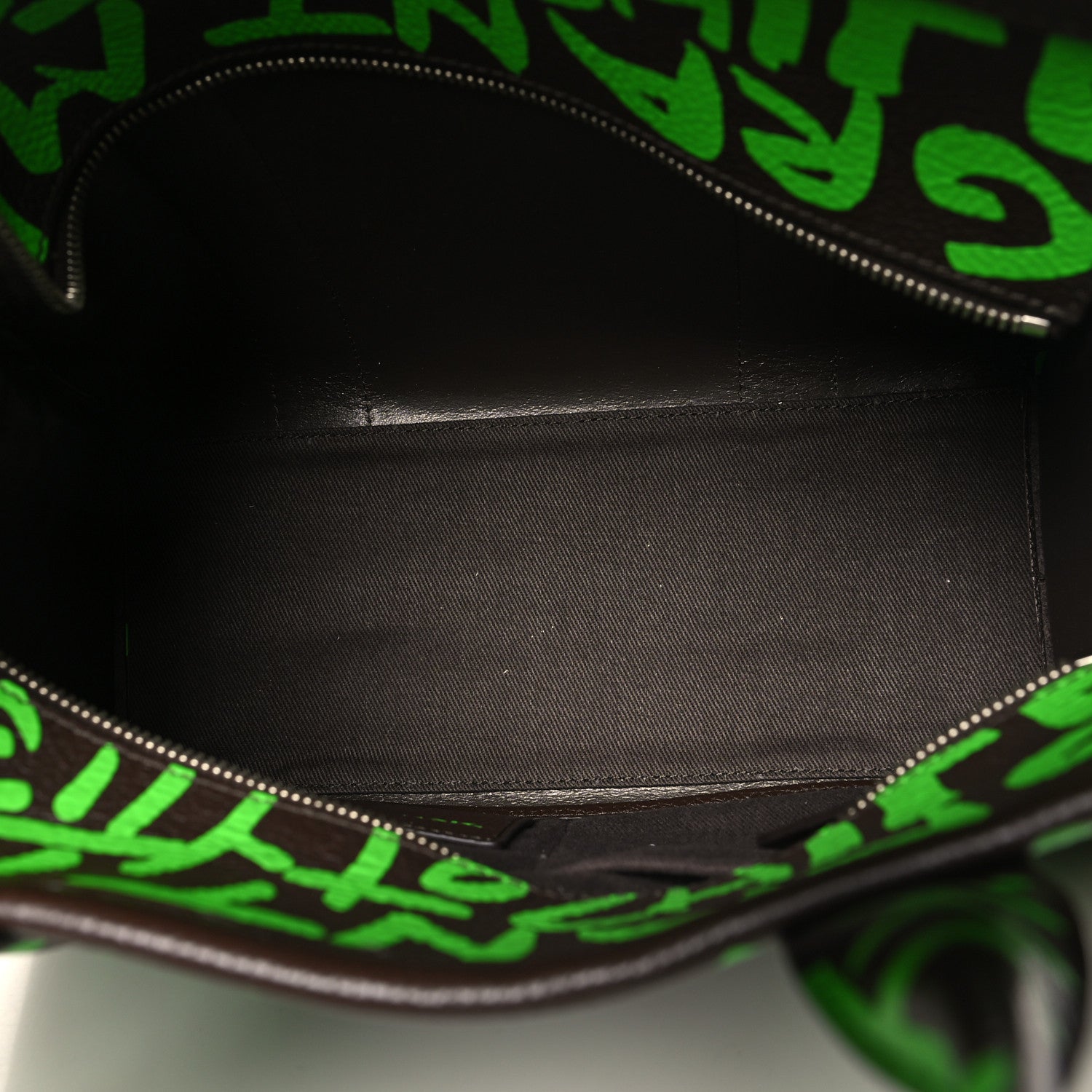 Marc Jacobs X STEPHEN SPROUSE Grained Calfskin Medium The Tote Bag Green 5 of 10
