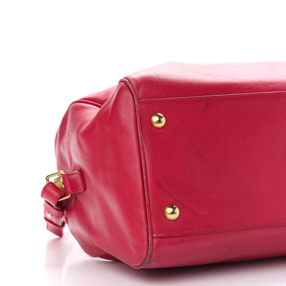 Saint Laurent Calfskin Classic Duffle 6 Fuchsia 7 of 12