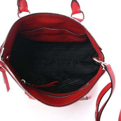 Prada Vitello Phenix Tote Rosso 5 of 9