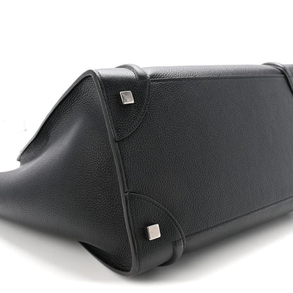 Celine Drummed Calfskin Mini Luggage Black 8 of 9