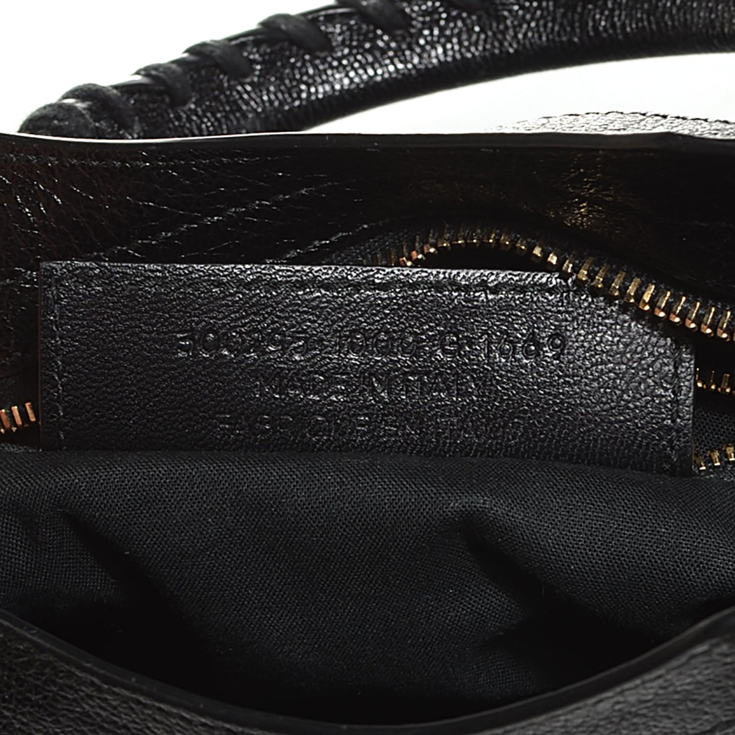Balenciaga Chevre Gold Metallic Edge Hardware Mini City Black 7 of 12