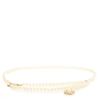Chanel Pearl CC Double Strand Belt Gold 1 of 6