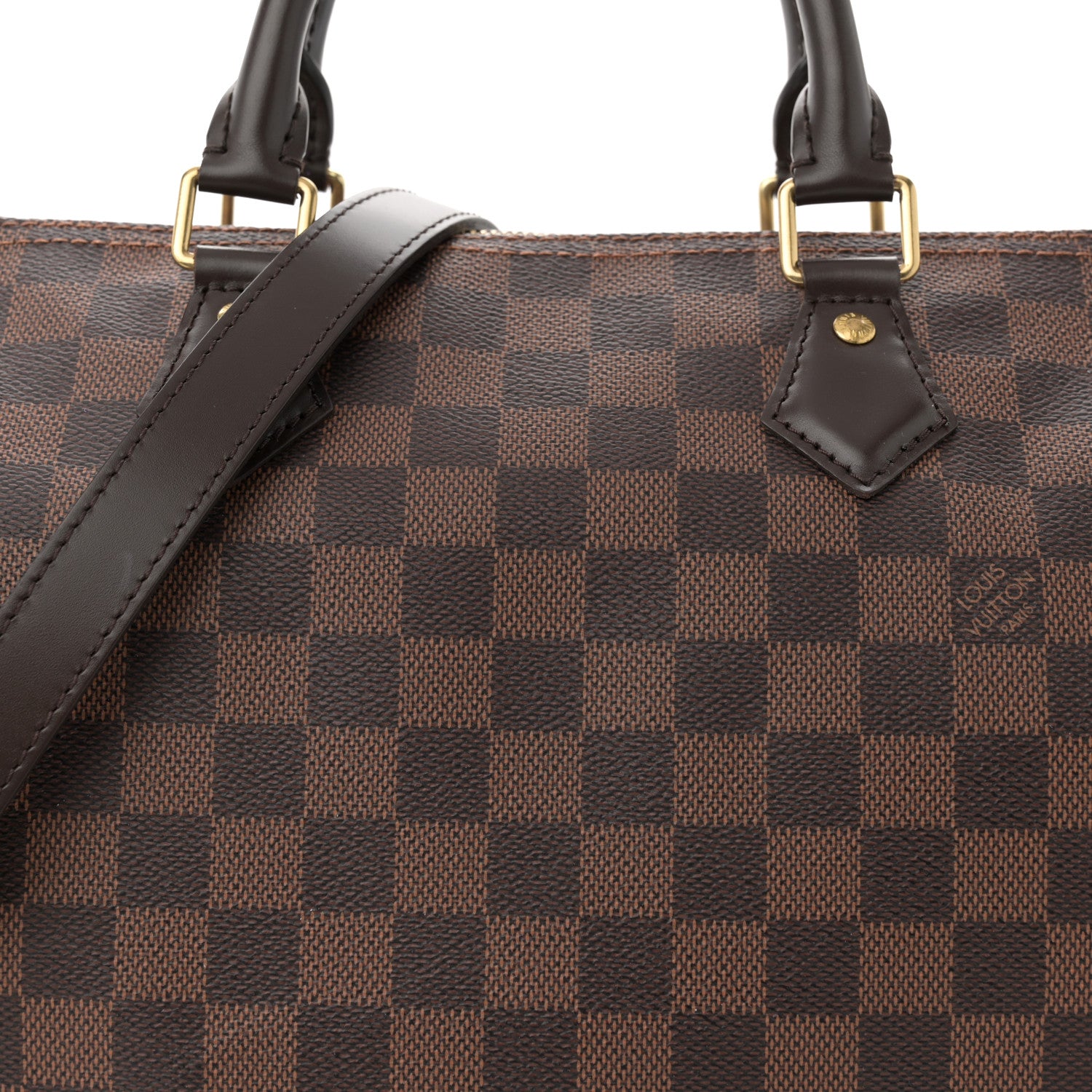 Louis Vuitton Damier Ebene Speedy Bandouliere 30 8 of 11