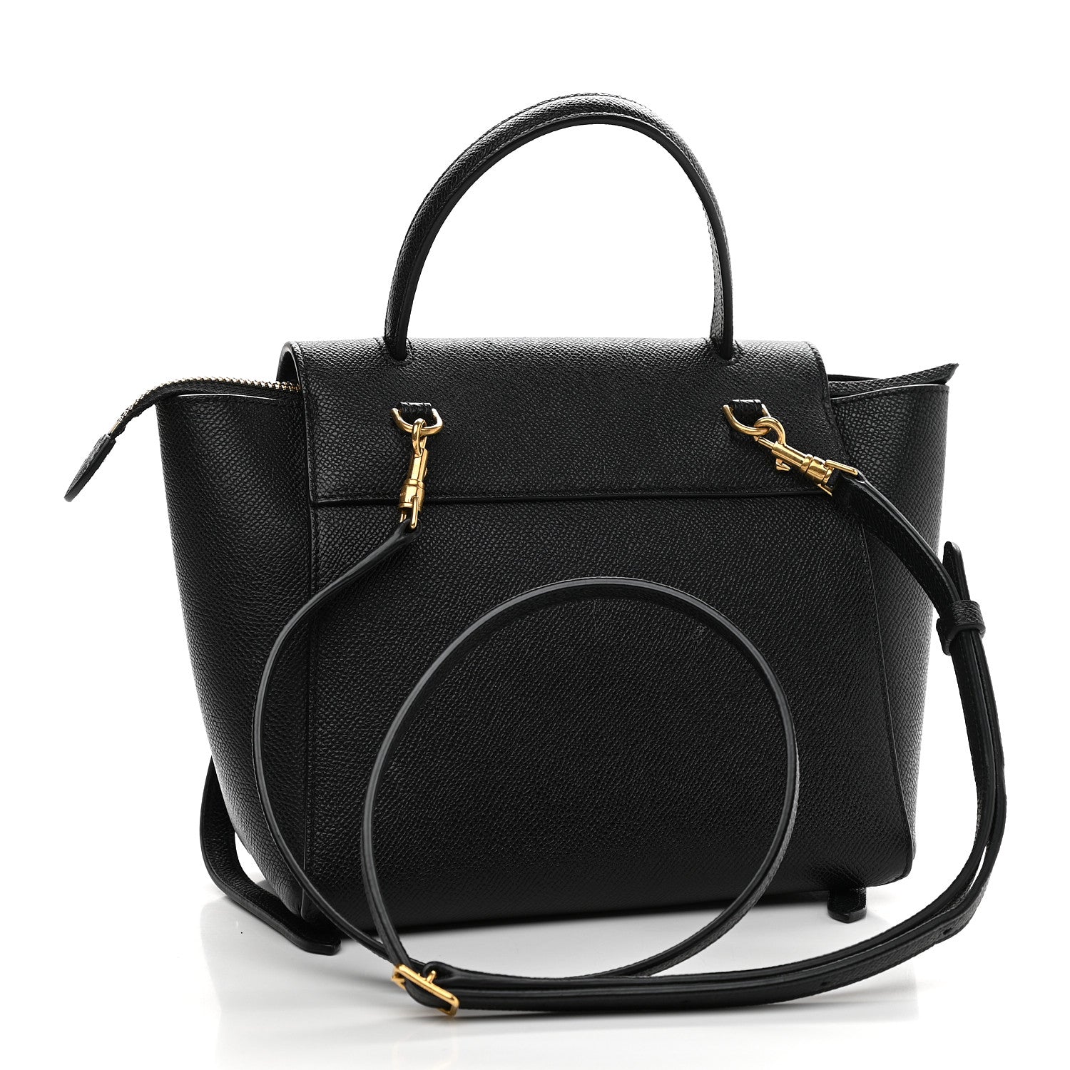 Celine Grained Calfskin Micro Belt Bag Black 3 of 11