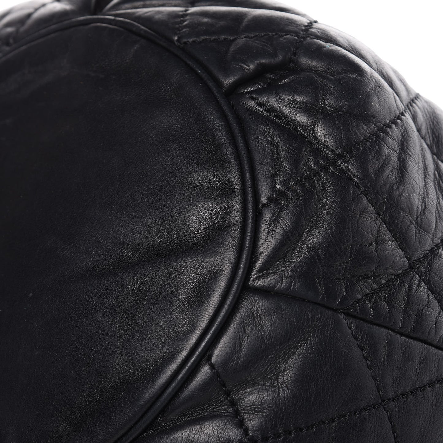 Lambskin Quilted Cloudy Bundle Hobo Black