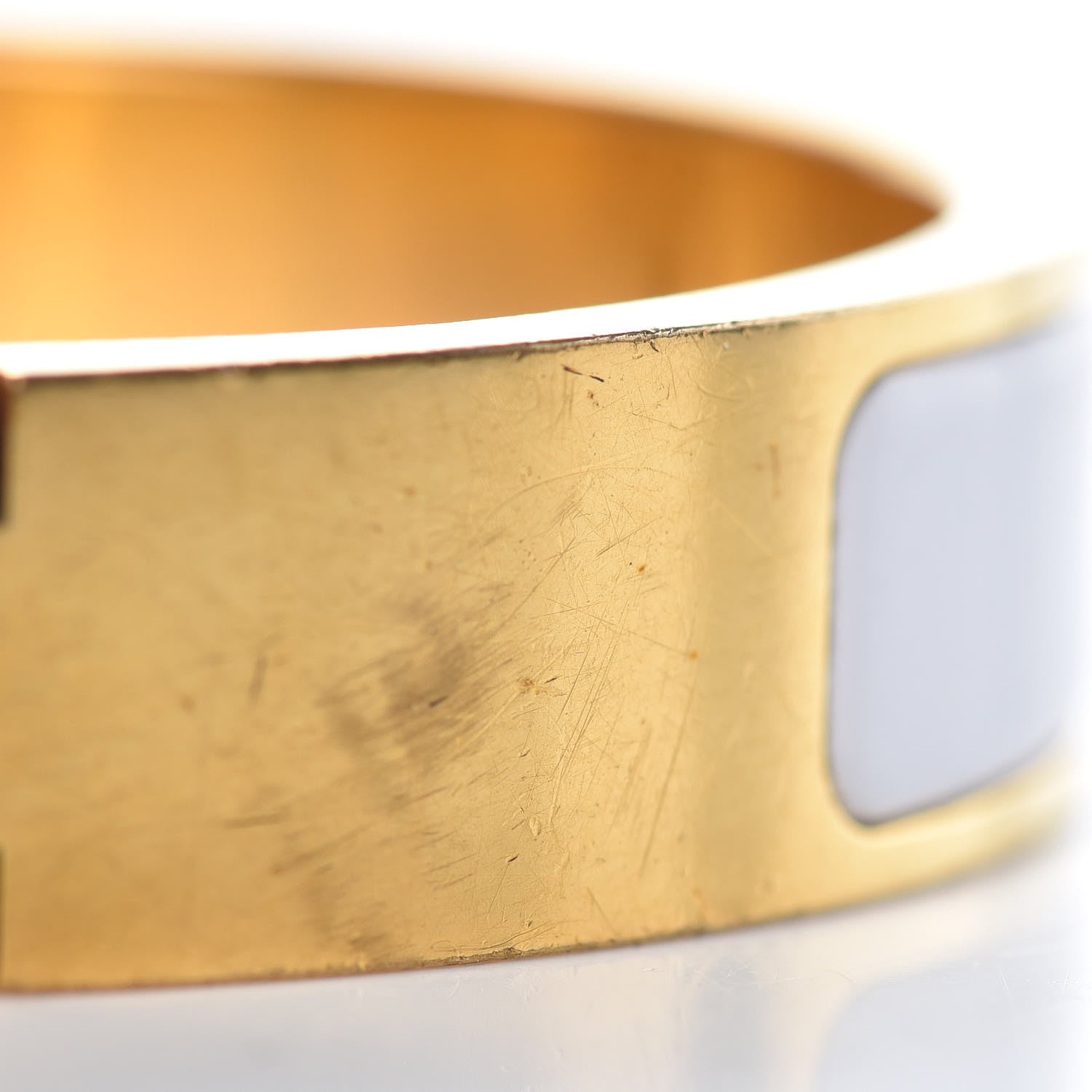 Hermes Enamel Narrow Clic Clac H Bracelet PM White 5 of 7